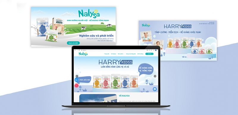 Thiết kế web sữa bột nalysa