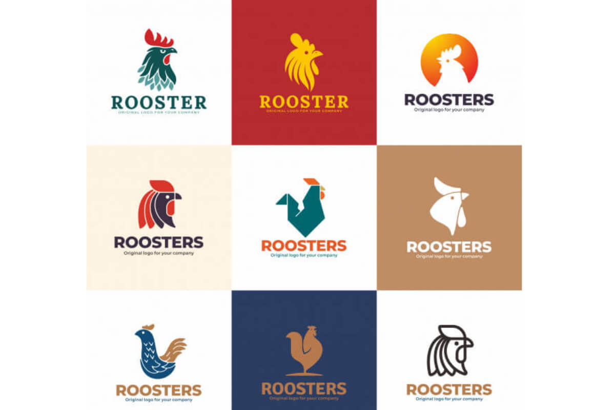 Logo con gà phù hợp với nhiều ngành nghề