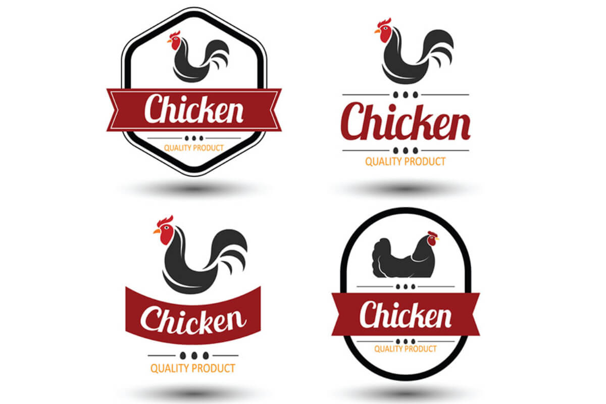 Mẫu logo con gà trống
