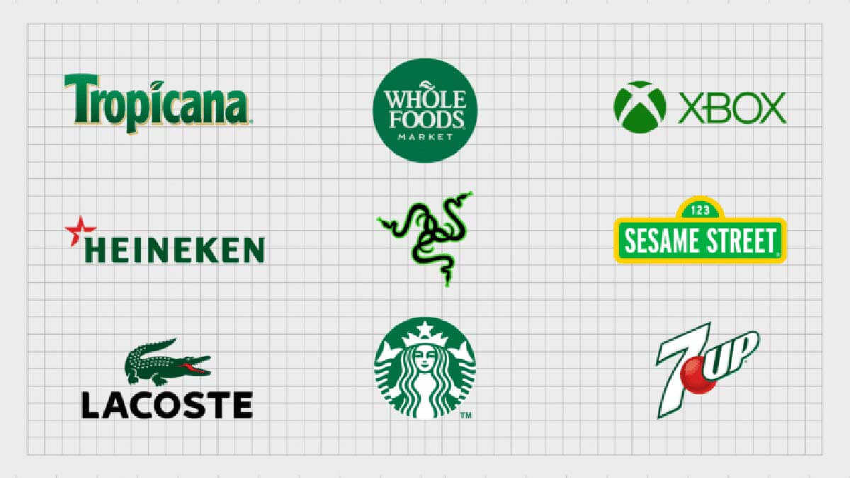 25 thiết kế logo màu xanh lá tuôn tràn năng lượng phấn khởi