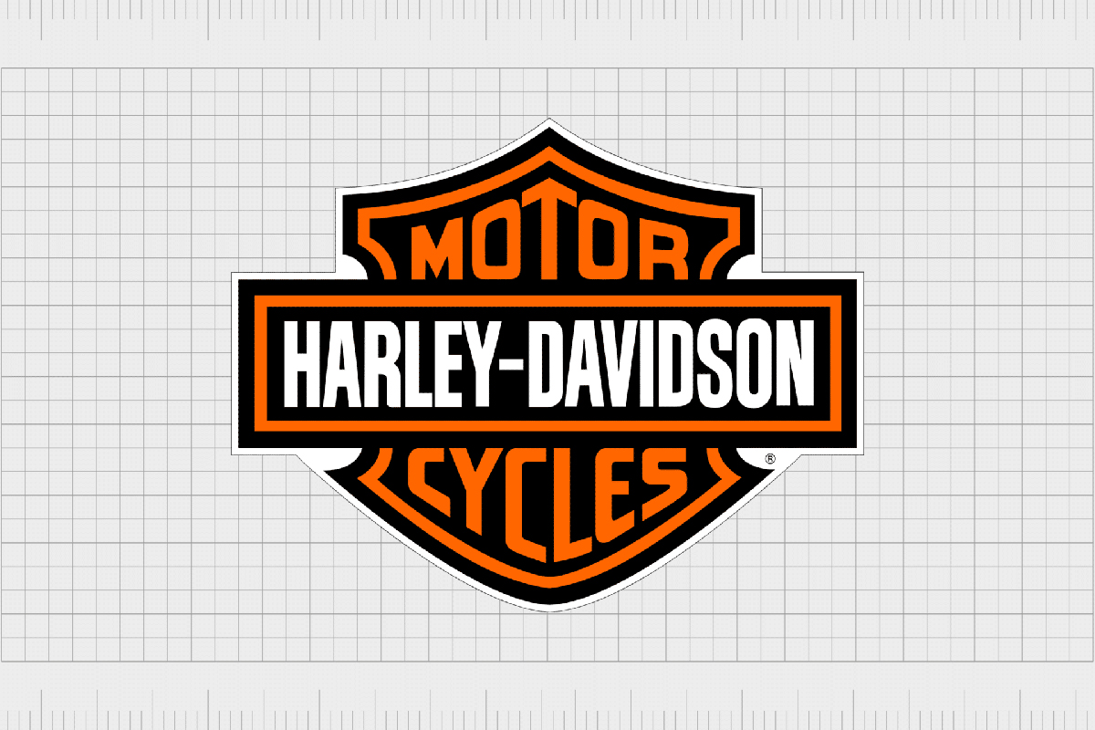 Logo màu cam của Harley Davidson căng tràn sức sống và quyết tâm của thương hiệu