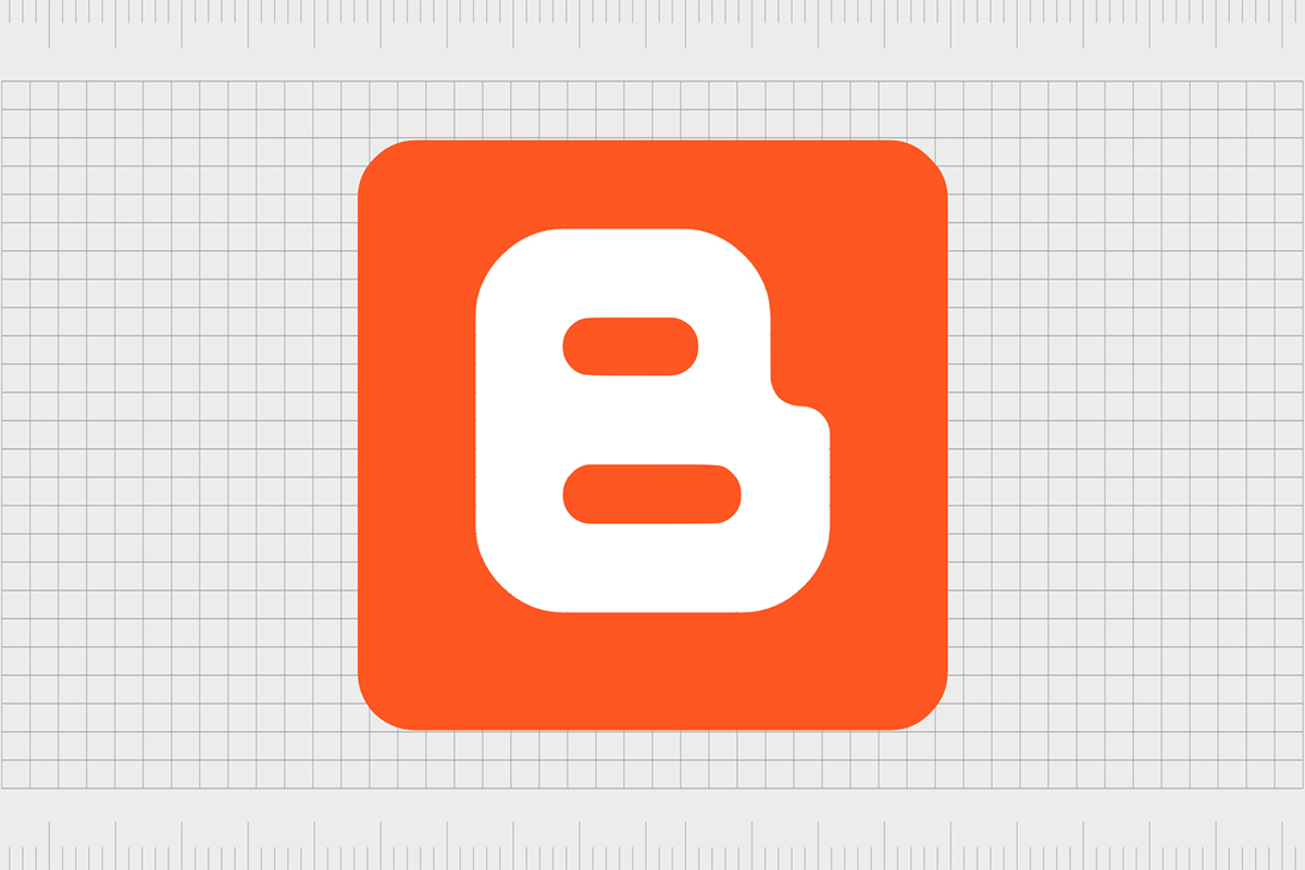 Logo màu cam Blogger mang vẻ đẹp tri thức đến với khách hàng