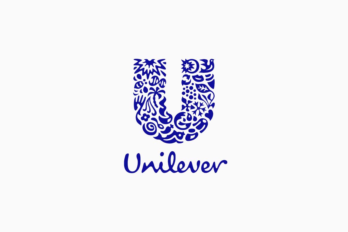 Logo màu xanh dương Unilever tạo cảm giác dễ chịu, an toàn khi mua sắm cho khách hàng