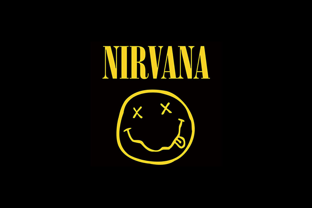 Logo màu vàng của Nirvana sáng tạo và độc đáo