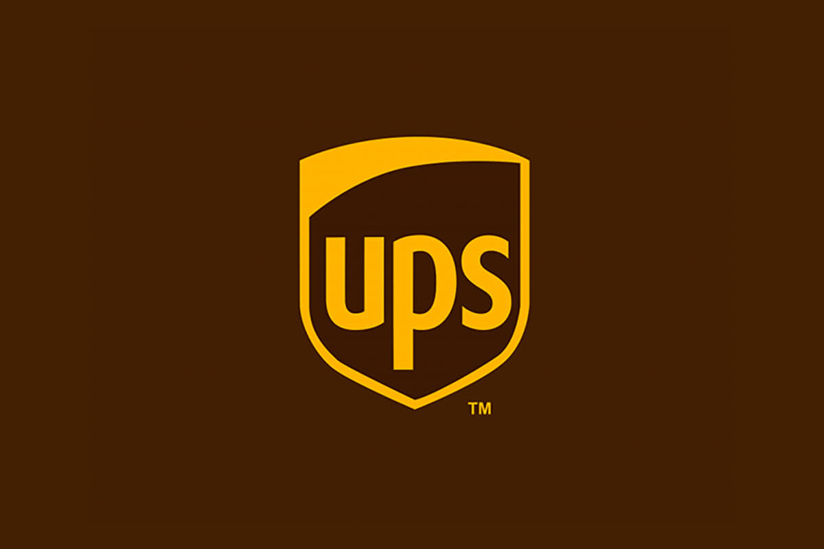 Logo màu vàng của UPS thể hiện đẳng cấp của doanh nghiệp