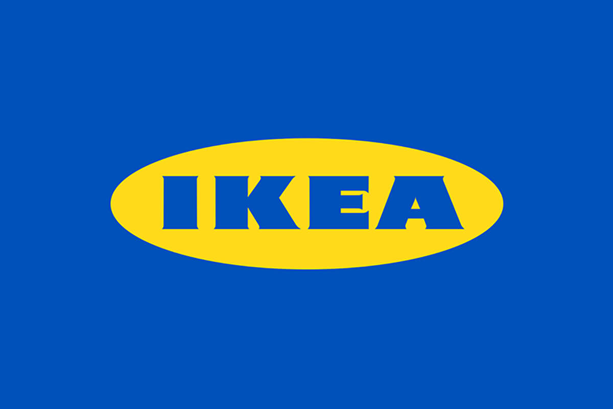 Logo màu vàng của Ikea thanh lịch và tối giản