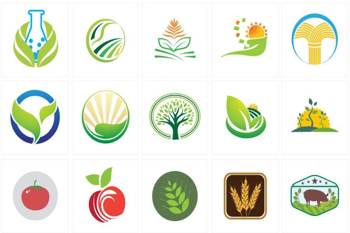 Logo nông sản đơn giản, đặc trưng của ngành nông nghiệp