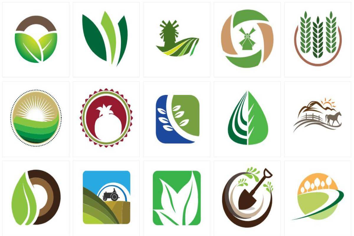 Logo nông sản được thiết kế tối giản, nhẹ nhàng