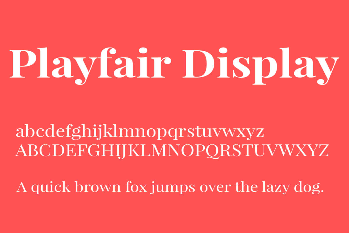Playfair Display - Font chữ đẹp