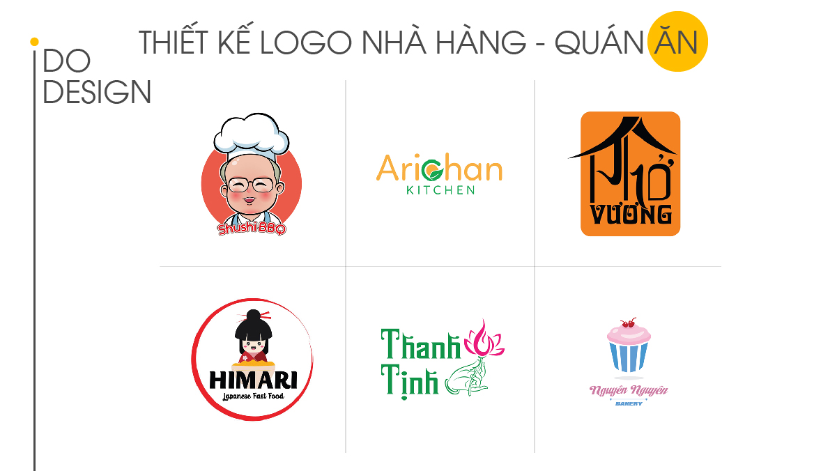 Những mẫu thiết kế logo nhà hàng – quán ăn sáng tạo