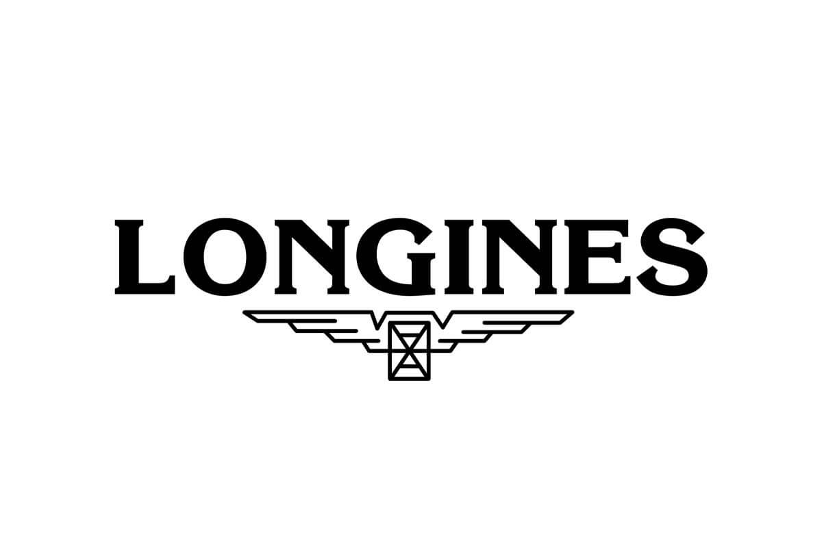 Logo màu xám của Longines thể hiện sự sang trọng và quyền quý