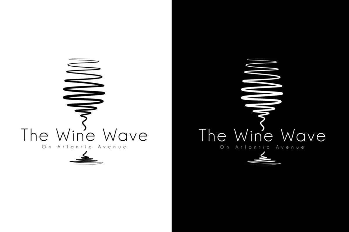 Logo rượu hiện đại mang lại cảm giác tươi mới