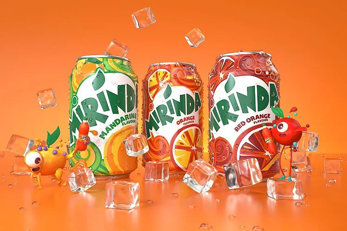 Nhãn hiệu nước ngọt Mirinda cho bạn tùy chọn đa dạng hương vị