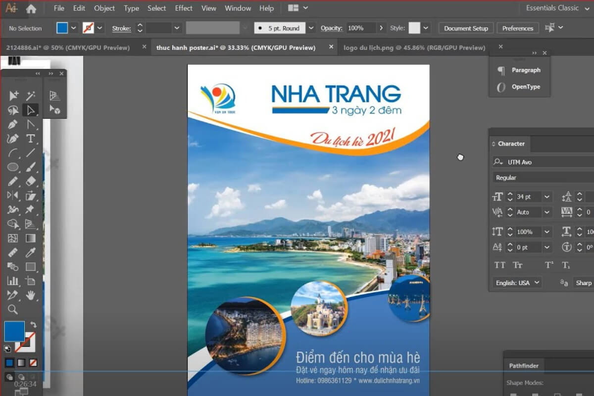 Thiết kế poster du lịch với phần mềm Photoshop