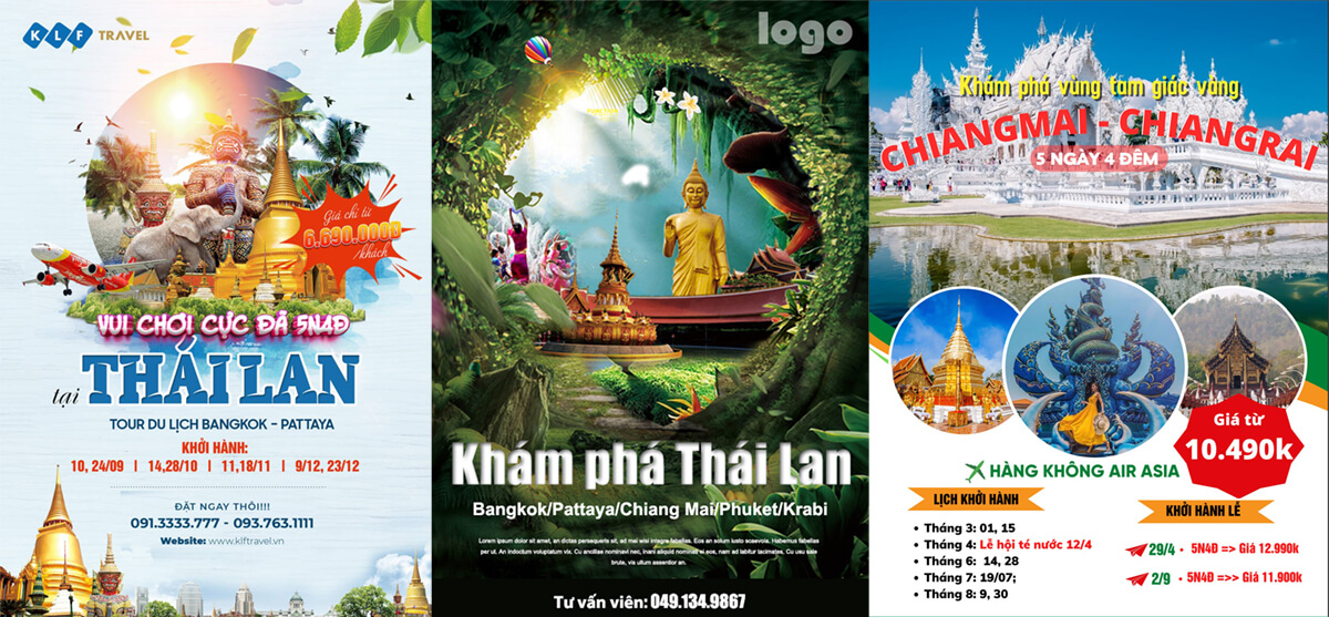 Mẫu poster du lịch Thái Lan