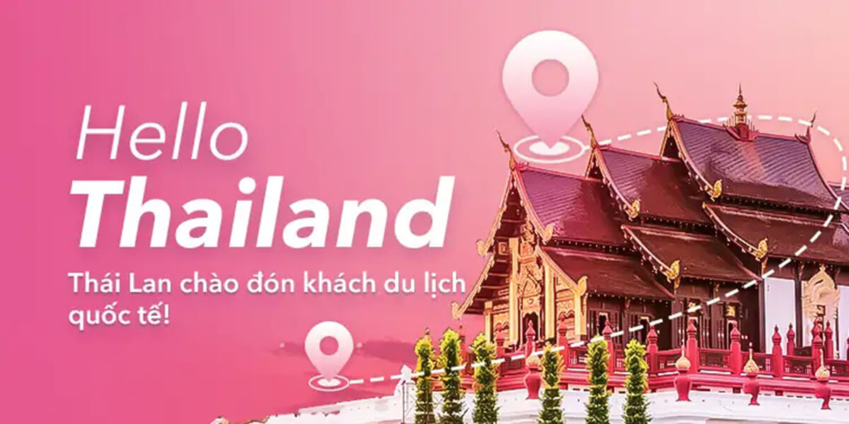 Mẫu poster du lịch xứ sở chùa vàng Thái Lan