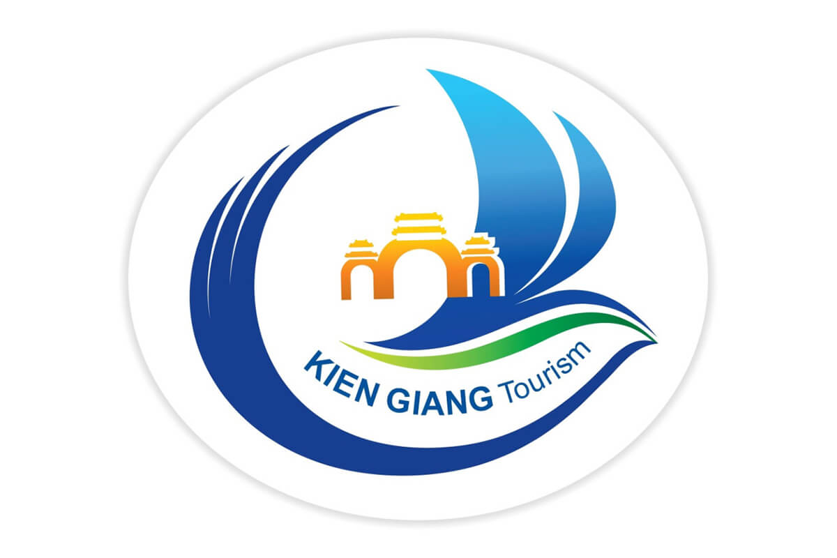Mẫu logo du lịch Kiên Giang nhiều điểm du lịch độc đáo
