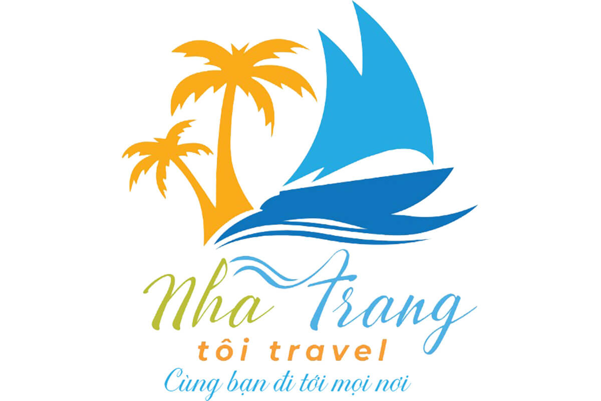 Mẫu logo du lịch Nha Trang với những bãi biển đẹp