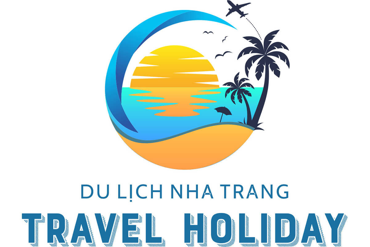 Mẫu logo du lịch Nha Trang với những bãi biển đẹp