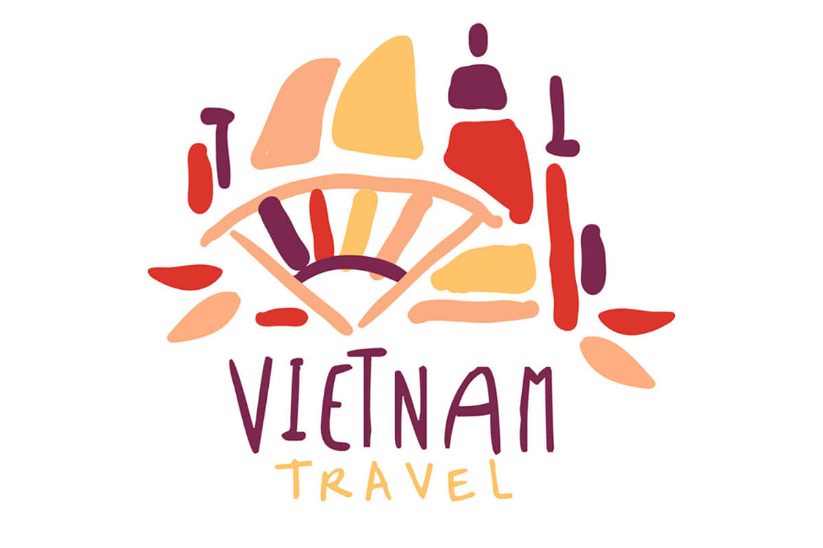 Mẫu logo du lịch Grand Tour Việt Nam sáng tạo