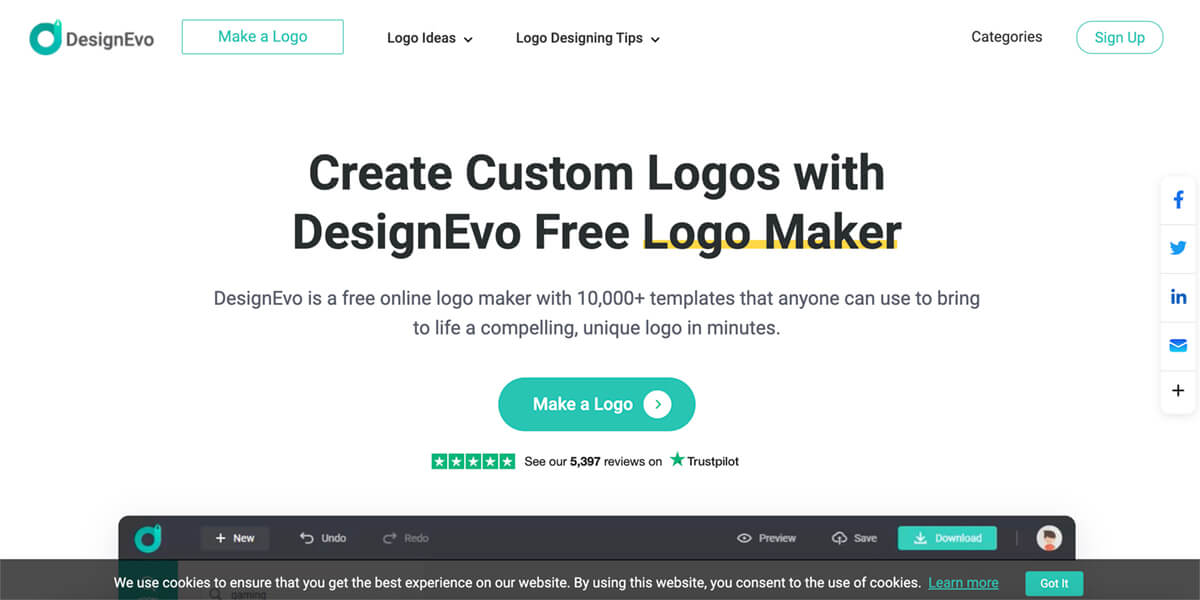 Make a Free Logo với DesignEvo