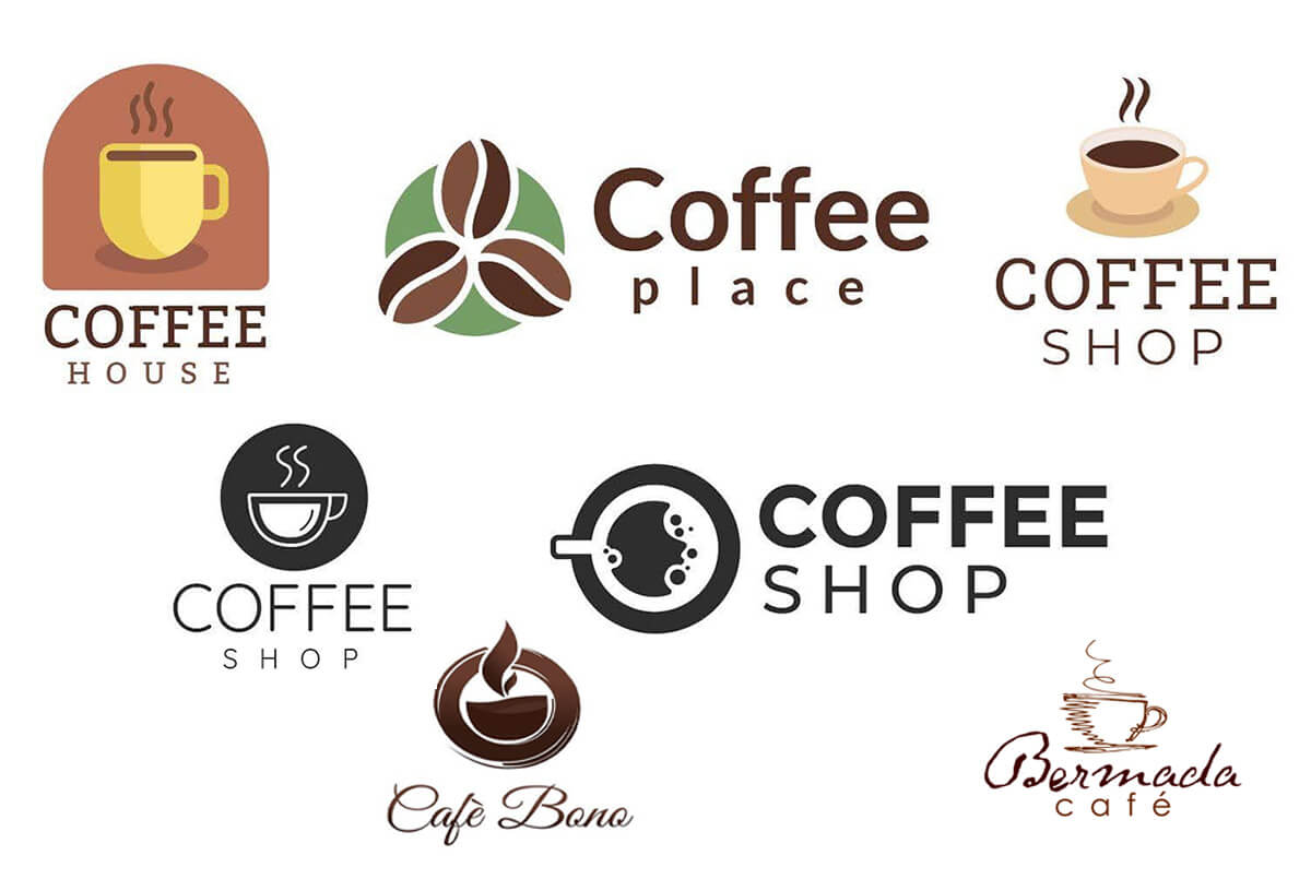 Mẫu thiết kế logo quán cafe phong cách