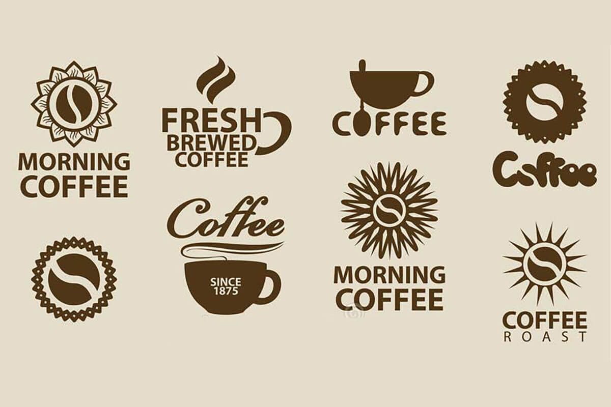 Mẫu logo ly cafe tinh tế