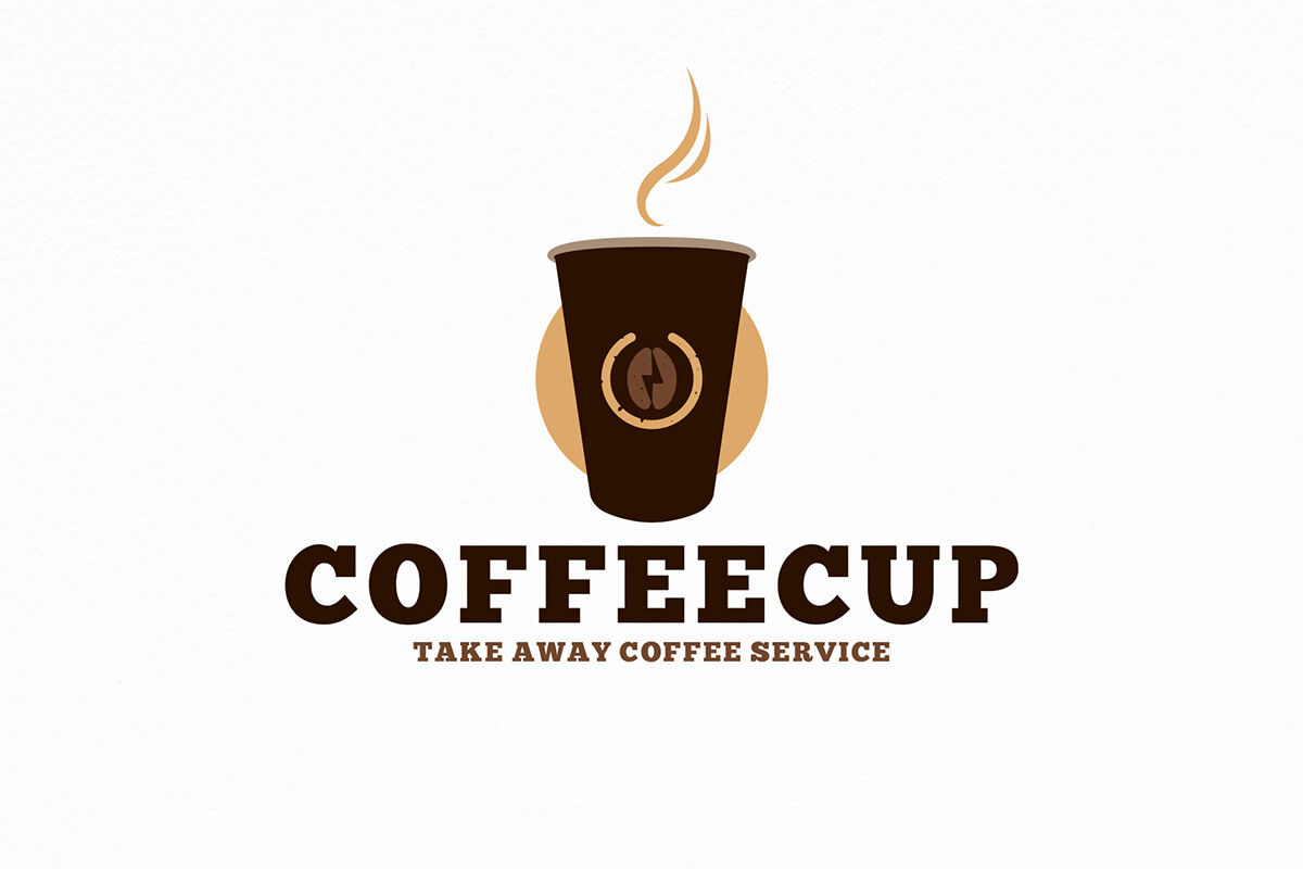 Mẫu logo cà phê mang đi