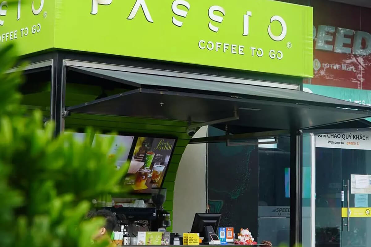 Chi phí mở nhượng quyền quan cafe lớn Passio Coffee không quá cao