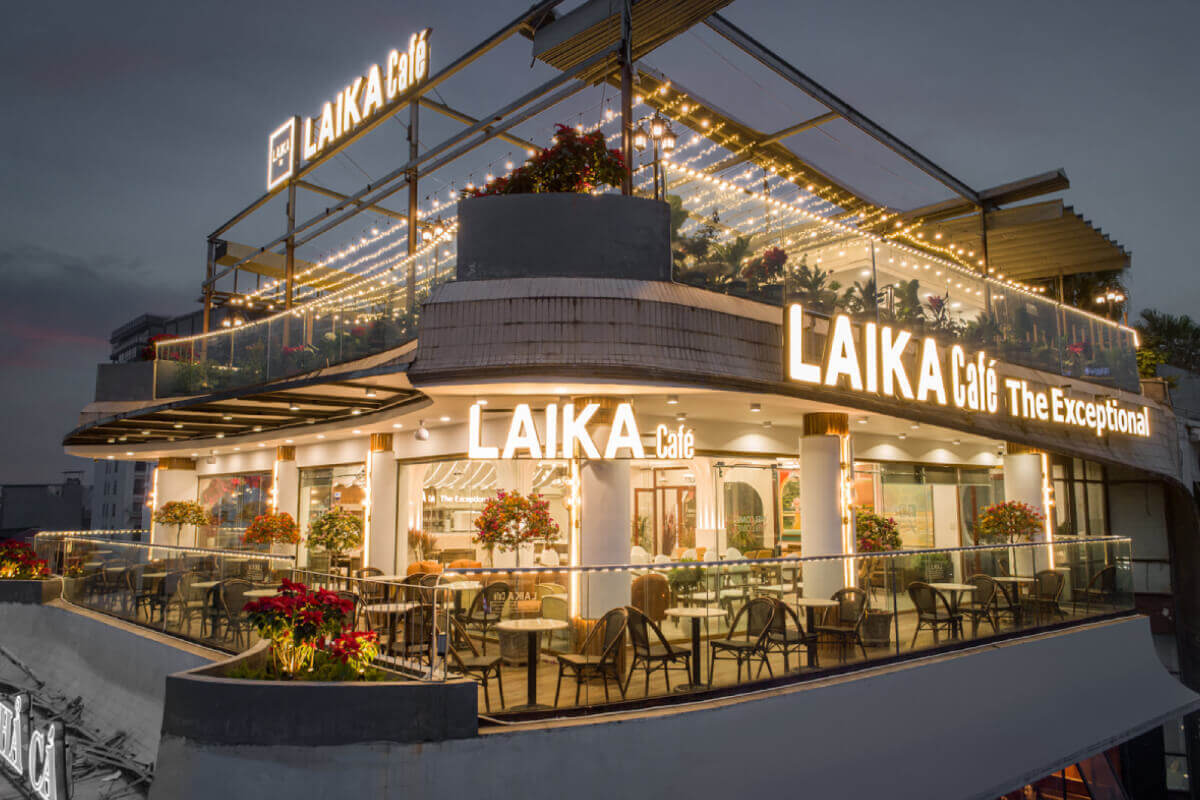 Không gian thiết kế trẻ trung, sang trọng Laika cafe là điểm check-in hot dành cho giới trẻ