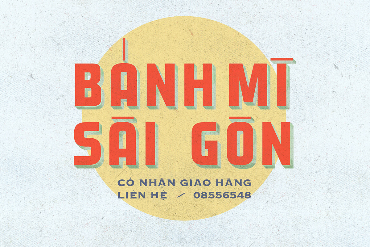Mẫu logo bánh mì Sài Gòn Xưa