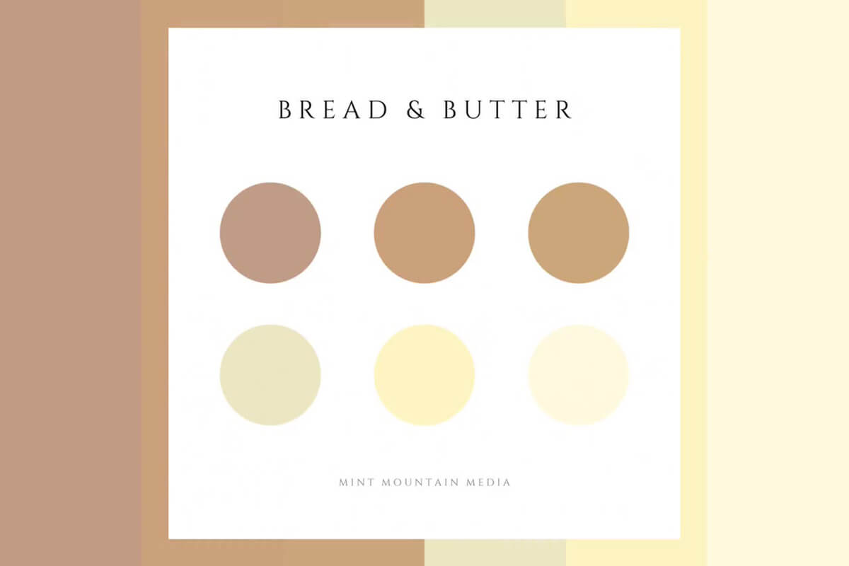 Bảng màu logo bánh mì phổ biến