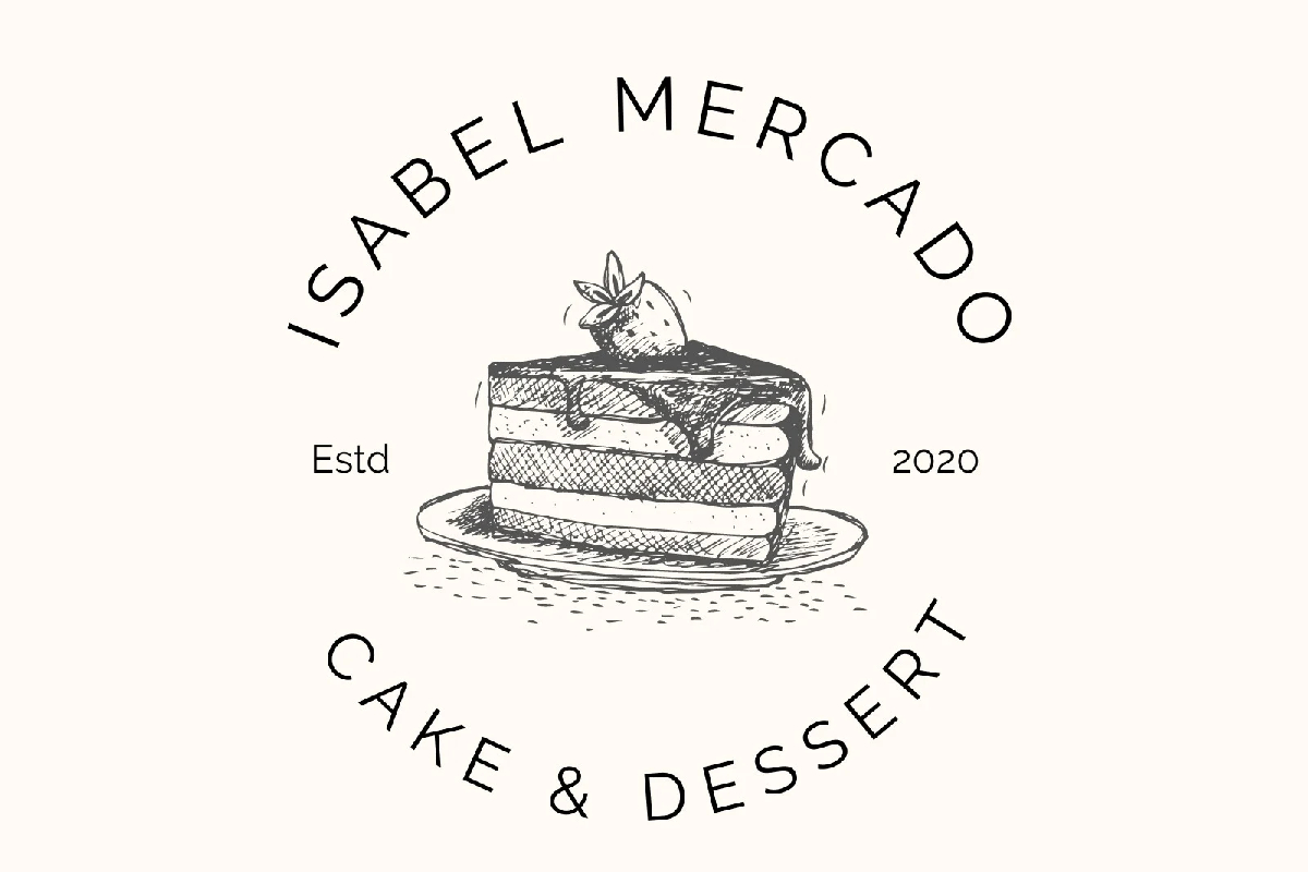 Logo tiệm bánh độc đáo, cường điệu