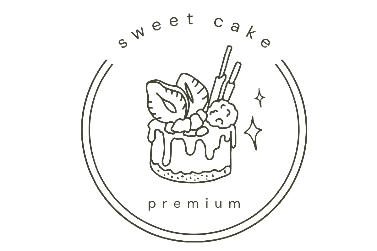 Logo tiệm bánh đơn giản, dễ nhìn