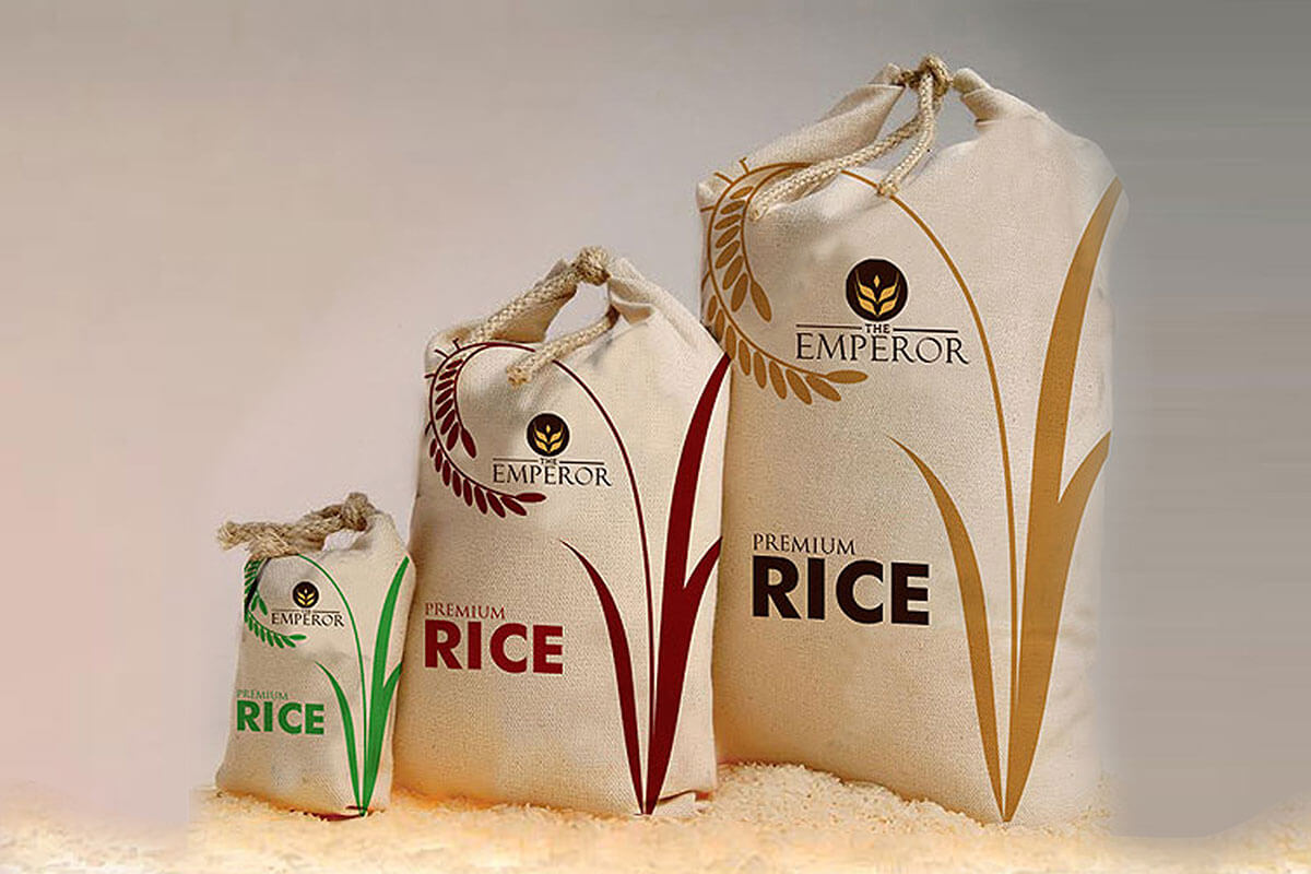 Thiết kế bao bì gạo sang trọng, đảm bảo chất lượng