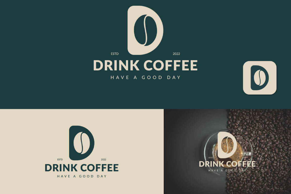 Thiết kế logo cafe đơn giản, thân thuộc